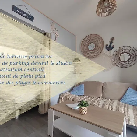 Marseillan-plage - Climatise Avec Coin Nuit Separe - Terrasse & Parking Prive *